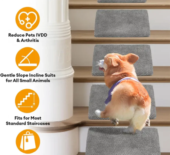 Modular Foam Dog Ramp Stairs for Staircase Stairs with Velcro