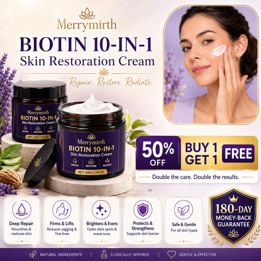 Merrymirth BioRenew 10-in-1 Skin Perfecting Cream – Multi-Concern Moisturizer for Smoother-Looking Skin